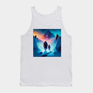 Valheim Vikings Traverse Winter Wolf Mountain Tank Top